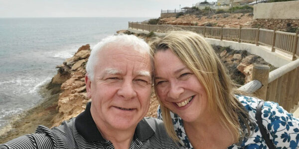 Sean and Karen Amos by the sea - Testimonial